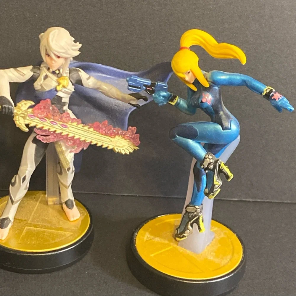 Nintendo Amiibo Figure Lot (4)‎ Shovel Knight Corrin Player 2 Zero Suit Seamus +